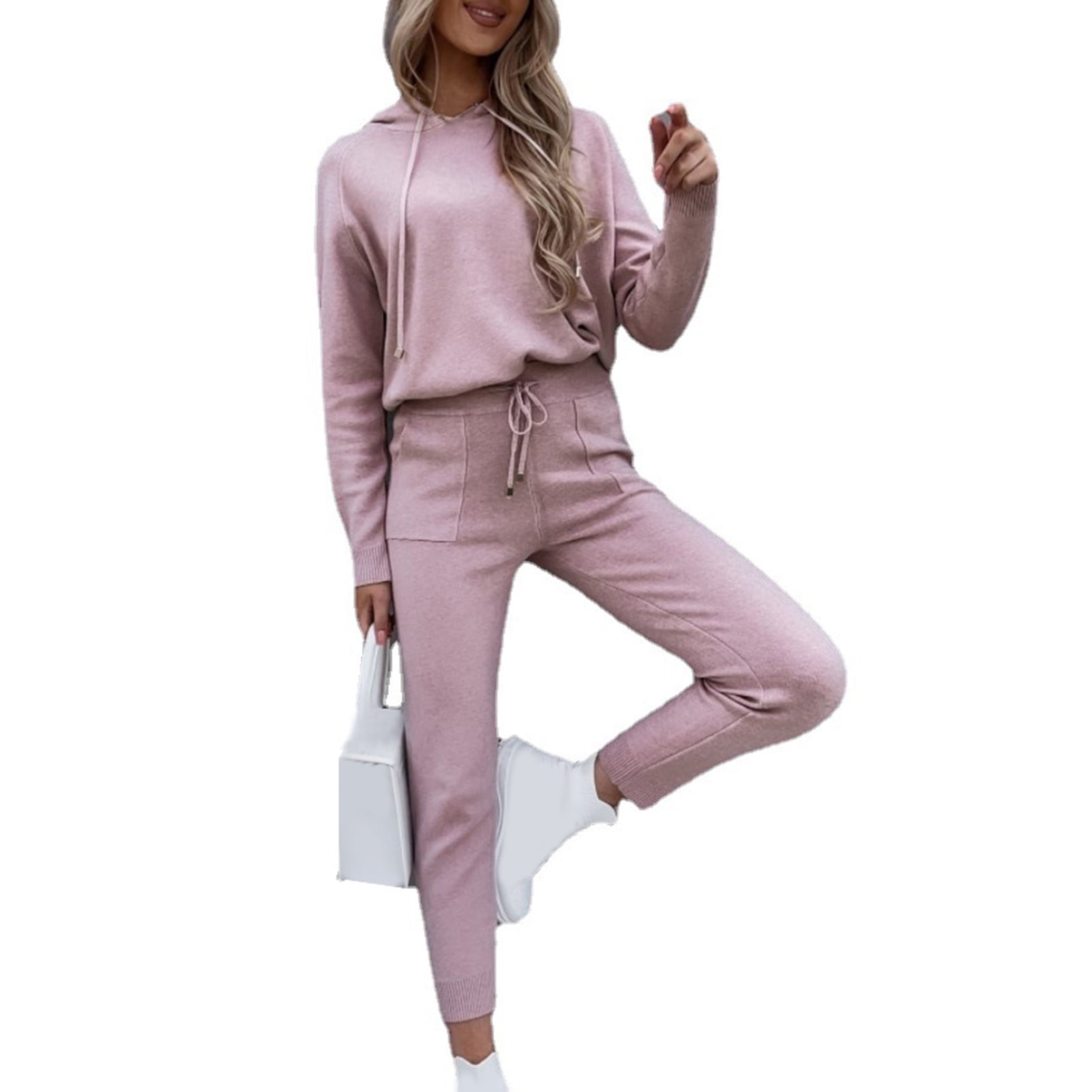 polo sweatpants and hoodie set womens