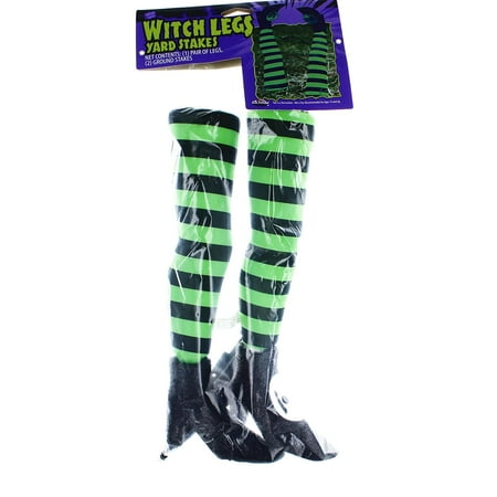 Witch Legs Yard Stakes Green Black Halloween Decor Walmart Canada