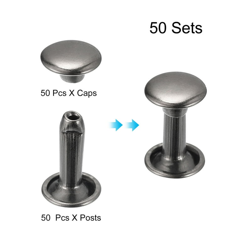 Double Cap Rivets - X-Large: 3/8 Double Cap Rivets - X-Large: 3/8