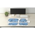 thumbnail image 2 of Animal Computer Mouse Pad, Kids Nursery Boys Girls Baby Room Clumsy Image Print, Rectangle Non-Slip Rubber Mousepad Large, 31" x 12" Gaming Size, Baby Blue and White, by Ambesonne, 2 of 2
