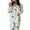 White, variant on SwiftWear Women's Star Print Coral Fleece Pajama Set Cozy Winter Sleepwear & Loungewear Soft Warm Lounge Wear with Elastic Waistband