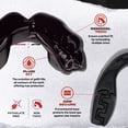 thumbnail image 2 of SAFEJAWZ Sports Mouth Guard with Case, Slim Fit Adult and Youth Mouthguard (Black, Youth (Up to 11 Years)), 2 of 7