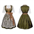 thumbnail image 1 of Vestido Dirndl Alemán para Mujer, Disfraz de Oktoberfest Bávaro para Halloween y . Verde XXL, 1 of 10