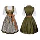 thumbnail image 1 of Vestido Dirndl Alemán para Mujer, Disfraz de Oktoberfest Bávaro para Halloween y . Verde M, 1 of 10