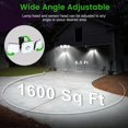 thumbnail image 4 of Solar Light Outdoor 1200lm Super Bright Solar Light with Sensor, 3 Lighting Modes, IP65 Waterproof 270° Adjustable Lighting Angle, With 5m Waterproof Cable, 4 of 5