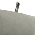 thumbnail image 4 of Jordan Manufacturing 44" x 22" McHusk Stone Grey Crosshatch Rectangular Outdoor Chair Cushion with Ties and Hanger Loop, 4 of 12