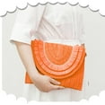 thumbnail image 5 of Crossbody Bags for Women, Straw Clutch Purses, Bohemian Handmade Woven Envelope Package, Tassel Handbags for Women, 5 of 7