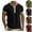 Black, variant on DJDLJWCJ Men Shirts Casual T Shirt for Men Linen Sotf Button Short Sleeve Shirt Men Summer Lightweight Classic Tee, Black L