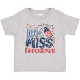 thumbnail image 3 of Inktastic Little Miss Firecracker Patriotic Girls Baby T-Shirt, 3 of 5