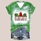 thumbnail image 2 of Camisas Navideñas Para Mujer Moda Causal Con Cuello en V Blusa Estampada Camisetas de Manga Corta Odeerbi  ODB201458, 2 of 5