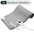 thumbnail image 1 of LNGOOR Extra Large Electric Heating Pad 16x30” - Comfort Relief for Back  Neck  Shoulders & More - 6 Heat Levels  4 Timer Settings  Auto Shut-Off  Machine Washable  Moist/Dry Relax, 1 of 7