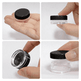 thumbnail image 2 of Beauticom 50 Pieces High Quality 3 Gram 3 ml (0.1 oz) Plastic Round Cosmetic Beauty Makeup Sample Jars with Black Lids, 2 of 7
