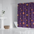 thumbnail image 2 of Purple Sun Star Circle Pattern Shower Curtain 84"x72" ,Bathroom Decorative Shower Curtains Set with 12 Hooks,Modern Waterproof Washable Shower Curtain, 2 of 6