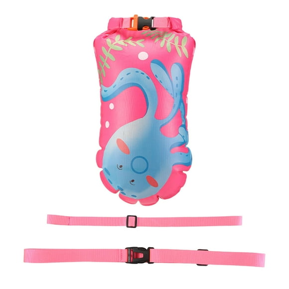 Boya de natación perfecl Bolsa flotante impermeable con cinturón ajustable 45cmx28cm