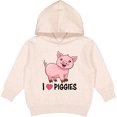 thumbnail image 2 of Inktastic I Love Piggies Cute Pig Toddler Hoodie, 2 of 4