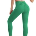 thumbnail image 5 of oqasdz Womens Leggings Solid Color Lifting Running Tights Slim Fit Comfortable Workout Yoga Pants L, 5 of 5