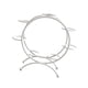 thumbnail image 1 of Soporte de bola de cristal Hugo Base de Metal Plata, 1 of 10