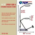 thumbnail image 2 of Gravity Feed Paint Spray Gun Stand with Strainer Holder HVLP Wall or Bench Mount, 2 of 4