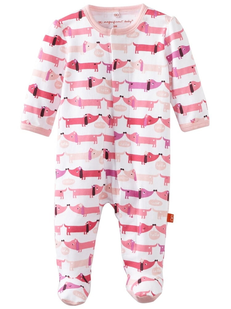 Me Magnificent BabyGirls Newborn Footie Hot