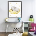 thumbnail image 3 of Stupell Industries Eclectic Sleeping Sheep on Yellow Cloud Gray Floating Frame Canvas Art, 25 x 31, by LSR Design Studio, 3 of 8