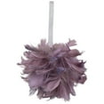 thumbnail image 4 of Northlight Feathered Christmas Ball Ornament - 5.5" - French Lilac, 4 of 8