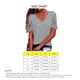 thumbnail image 4 of Top de manga corta Apalfuy con cuello en V y ribete de encaje Gris L, 4 of 4