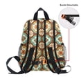 thumbnail image 5 of FORMRS School Backpack with Front Zippered Pocket 12" Student Travel Daypack, Retro Blossom Flower, 5 of 6