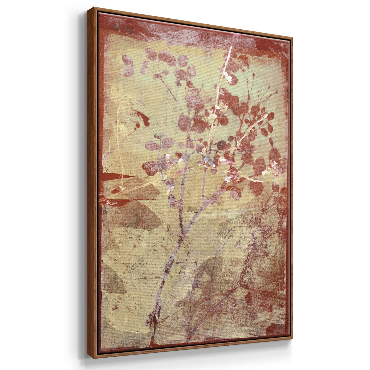 Boundless IV Framed Premium Gallery Wrapped Canvas - Ready to Hang - 27 x 41 - Walnut Floating Frame