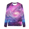 thumbnail image 2 of Ugoldhm Girls and Boys Tees Long Sleeves Stars Graphic Round Neck Tops Kids Fashion Fall Undershirt Shirts, 2 of 7