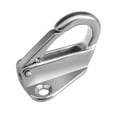 thumbnail image 1 of Marine Grade Stainless Steel Spring Hook Snap Attach Rope Boat Sail Tug Ship Marine (Silver), 1 of 5