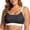 S10-Black2, variant on Women'S Swim Tops Full Coverage Padded Tankini Sports Bra Solid Color Swimwear Blouson Top For Beach And Pool Black1 L