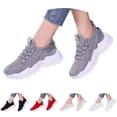 thumbnail image 6 of TIREOW Women’s Fashion Athletic Running Slip-on Sneakers - Breathable Mesh Lace - Up Shoes with White Soft Sole and Stylish Accents​ Tennis Sneakers, 6 of 8