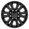 thumbnail image 2 of OE Wheels CV70B 20 Inch Rim Fits Sierra 2500/3500 Denali Style 8x180 20x8.5 Gloss Black - Hollander 5957 (1), 2 of 5