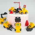 thumbnail image 4 of Mini Engineering Vehicle Toy - Excavator Decorative Ornaments Set of 6 Mixed Models for Collectors and Enthusiasts, 4 of 9