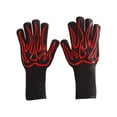thumbnail image 2 of Taicans High Temperature 800 Degrees BBQ Flame Retardant Fireproof Barbecue Five Finger Gloves Heat Insulation Microwave Oven Gloves(1PCS), 2 of 6