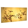 thumbnail image 7 of 2 ft. Short Double Sided Plum Tree Canvas Folding Screen, 7 of 7