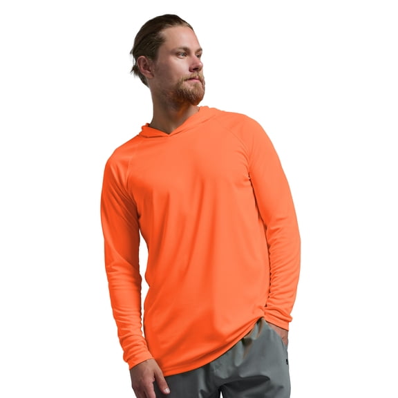 Expert Brand Men's DriMax Lightweight Hoodie, Safety Orange, Small