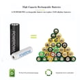 thumbnail image 2 of Cargador de baterías recargables POWEROWL AA 2800 mAh x4 y AAA x4, 2 of 7