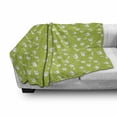 thumbnail image 3 of Tequila Soft Flannel Fleece Blanket, Alcohol Culture Themed Pattern with Drink Glass Salt Shaker and Lemon Slice, Cozy Plush for Indoor and Outdoor Use, 70" x 90", Apple Green White, by Ambesonne, 3 of 6