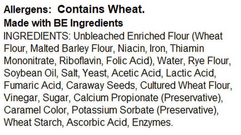 S. Rosen's Party Entertainers Caraway Cocktail Rye Bread, 12oz., Shelf-Stable