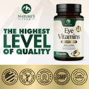 Eye Vitamins Supplements - 3x Strength Eye Health Vitamin with Lutein and Zeaxanthin - Vision Macular Health Eye Support With Zinc, Vitamins C E & Minerals, Bottled in USA - 120 Capsules