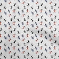 thumbnail image 1 of oneOone Polyester Spandex Orange Fabric Asian Floral Block Craft Projects Decor Fabric Printed By The Yard 56 Inch Wide, 1 of 4