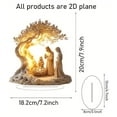 thumbnail image 4 of NOVELAR Double-Sided Acrylic Nativity Ornament Set, Creates a Focal Point for Reflection, Ideal for Family Holiday Traditions, 4 of 5