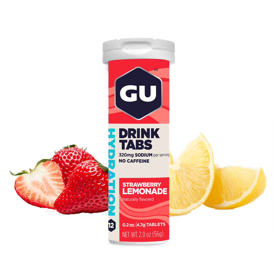 GU Energy, Hydration Drink Tablets, Strawberry Lemonade, 8 count box ...