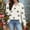 White, variant on Sexlip Women's V-Neck Long Sleeve Casual Pullover Top Soft Comfortable Lightweight Breathable Loose Style Fashionable Print Winter Apparel for Daily Wear and Activities Yellow S