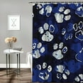 thumbnail image 2 of BCIIG Paw Prints Bathroom Decor Set with Hooks, Colorful Luxurious Graphic Print Polyester Fabric Fashion Shower Curtain, 100% Waterproof Chic Modern Bathroom Decor, Multi-Size 36x72, 2 of 7