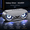 silver gray, variant on Bluetooth speaker, with bionic eye design. Supports USB/TF card/AUX interface, featuring Bluetooth 5.0 playback function, color and rhythm effects.
