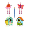 thumbnail image 4 of 4 Pack Bird House 4 Pack Wind Chime Kits Wooden Arts and Crafts for Kid to Build and Paint for Children, 4 of 7