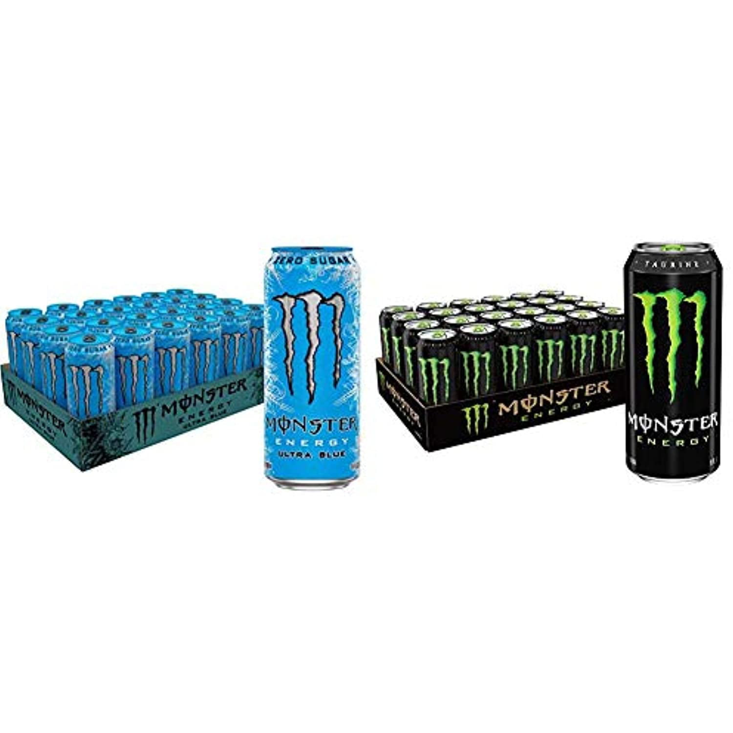 Monster Energy Ultra Blue, Sugar Free Energy Drink 16 Ounce - Pack of –  AERii