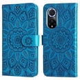 thumbnail image 5 of Funda tipo cartera GANGXUN para Honor 50 , diseño girasol, cuero PU, soporte, cierre magnético, tarjetero, 5 of 5
